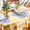 Design Imports Blue Tweed Round Table Placemat Set/6