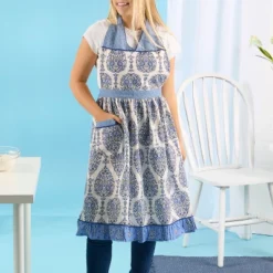Design Imports Blue Ophelia Apron -Design Imports GUEST 814dd2ed e5a5 4036 b341 6d4b5c780933