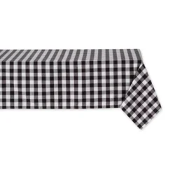 Design Imports Cotton Classic Check Tablecloth, Black, 52X52" 11 Design Imports Cotton Classic Check Tablecloth, Black, 52X52" -Design Imports GUEST 815ffd75 bd86 4fd6 996b 8d2ad43f0be7