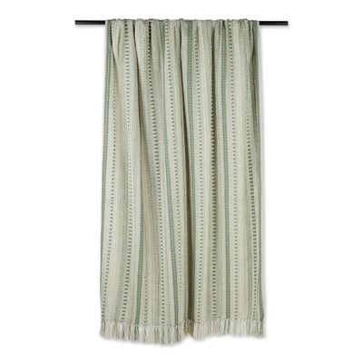 Design Imports Artichoke Green Braided Stripe Throw 1 Design Imports Artichoke Green Braided Stripe Throw