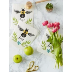 Design Imports Bee Kind Swedish Dishcloth Set/3 -Design Imports GUEST 828ff4c5 5473 484b 9208 131393e089d7