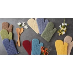 Design Imports Terry Solid Oven Mitt Set 2 Piece Antique Green 7X13" 12 Design Imports Terry Solid Oven Mitt Set 2 Piece Antique Green 7X13" -Design Imports GUEST 82e55a73 5520 45da 9c85 996d3c4f4a58