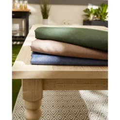 Design Imports French Blue Tonal Lattice Print Outdoor Tablecloth 60X120 -Design Imports GUEST 82f50319 a663 4b43 b895 59a9c336d1a8