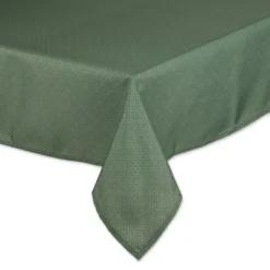 Design Imports Artichoke Tonal Lattice Print Outdoor Tablecloth 60X84