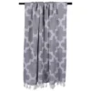 Design Imports 50"x60" Lattice Throw Blanket Gray