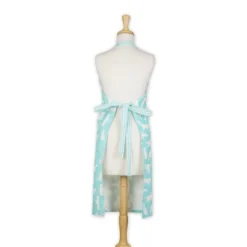 Design Imports Aqua Cat Print Chef Apron