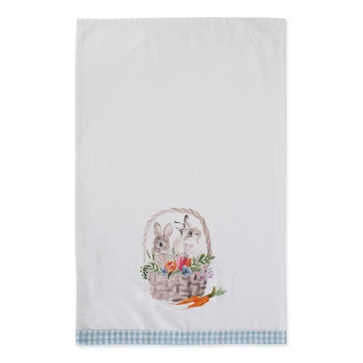 Design Imports Flower Garden Kitchen Textiles, 18X28", Floral Bunnies, 3 Pieces 1 Design Imports Flower Garden Kitchen Textiles, 18X28", Floral Bunnies, 3 Pieces