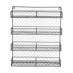 Design Imports Double Wide 4 Row Chicken Wire Spice Rack -Design Imports GUEST 86dfd4ae 75d0 4a73 a638 58b943a87824