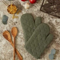 Design Imports Artichoke Terry Oven Mitt Set/2 -Design Imports GUEST 86f60512 442b 45df 8af9 6d933acfaf85