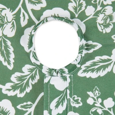 Design Imports Artichoke Green Floral Print Outdoor Tablecloth With Zipper 60X84 3 Design Imports Artichoke Green Floral Print Outdoor Tablecloth With Zipper 60X84 - Image 3