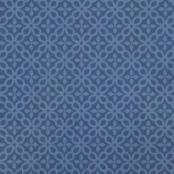 Design Imports French Blue Tonal Lattice Print Outdoor Tablecloth 60X84