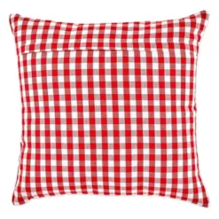 4pk 18"x18" Gingham Buffalo Check Assorted Square Throw Pillow Covers - Design Imports