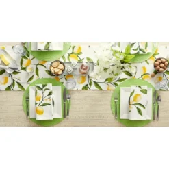 DII Solid Woven Placemat Set 6 Piece, Lime, 15" Dia -Design Imports GUEST 87e97d90 72b6 4ab2 b997 b366c91471d8