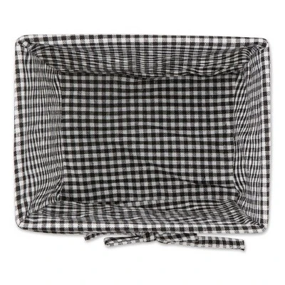 Design Imports Set Of 3 S Antique White Chicken Wire Gingham Check Liner Baskets Black/White 1 Design Imports Set Of 3 S Antique White Chicken Wire Gingham Check Liner Baskets Black/White