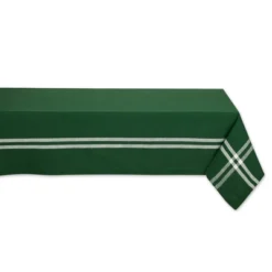 Design Imports Border Stripe Tablecloth, Balsam Green, 60X104" -Design Imports GUEST 88770ee2 64f4 410f 82c1 f0a3f3d89177