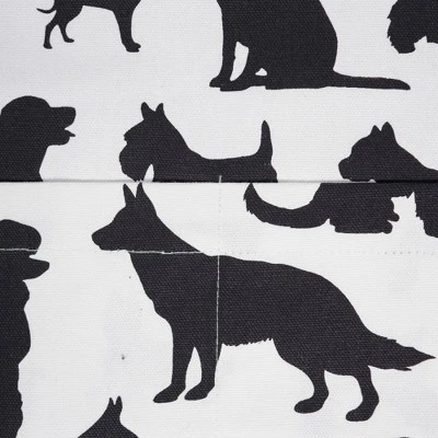 Design Imports Dog Print Chef Apron, Black/White 3 Design Imports Dog Print Chef Apron, Black/White - Image 3