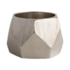DII Metallic Triangle Band Napkin Ring 6 Piece Set, Silver