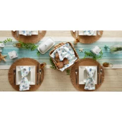 DII Fringe Placemat Set 6 Piece, Natural Fringe, 15" Dia -Design Imports GUEST 8ad4405f 9dc2 4da9 8c01 bc95167790a5
