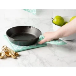 Design Imports Aqua Lattice Panhandle (Set Of 3)