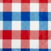 Design Imports Red, White And Blue Check Vinyl Tablecloth 60X84