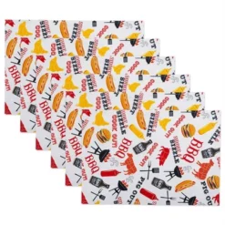 Design Imports Bbq Fun Print Outdoor Placemat Set/6 -Design Imports GUEST 8c2dcb19 362e 40f8 b10e c516a7cdcc5e