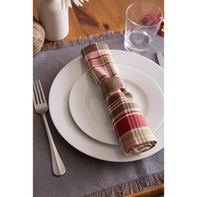 DII Heavyweight Fringe Placemat Set 6 Piece, Gray, 13x19" 3 DII Heavyweight Fringe Placemat Set 6 Piece, Gray, 13x19" - Image 3