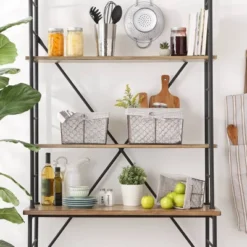 Design Imports Set Of 3 Rustic Bronze Chicken Wire Stone And White Gingham Check Liner Baskets -Design Imports GUEST 8e324e9e dd68 4424 8e7a 0a887c528f3a