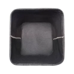 Design Imports Poly Bin Zig-Zag Stitch Variegated Black Trapezoid 13X13X13 Set/2 -Design Imports GUEST 8eda3459 4547 496e 83d9 23c25b34fa93