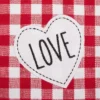 Design Imports Love & Xoxo Checkers Embellished Placemats Set/4