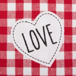 Design Imports Love & Xoxo Checkers Embellished Placemats Set/4