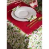 DII Jute Solid Placemat Set 6 Piece, Tango Red, 13x19"