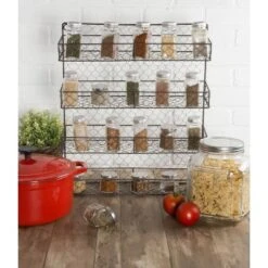 Design Imports Double Wide 4 Row Chicken Wire Spice Rack -Design Imports GUEST 8fd56806 d10d 4733 917e 2ae467cc49f2