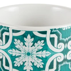 Design Imports Teal Tile Ceramic Canister Set/3 -Design Imports GUEST 90a69562 5ce4 473a bf5f 89dac936c673
