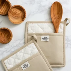 Design Imports Chino Potholder Set/2, Feather Gray -Design Imports GUEST 90ce790b dbb8 4163 8ac1 c46a3041c770