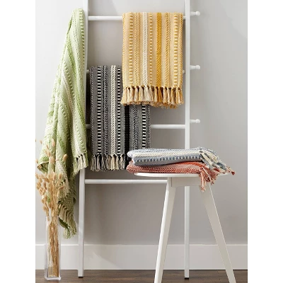 50"x60" Braided Striped Throw Blanket - Design Imports 9 50"x60" Braided Striped Throw Blanket - Design Imports - Image 9