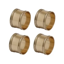 Design Imports Antique Band Napkin Ring Set/4, Gold -Design Imports GUEST 9183d31f 434c 40a4 bee5 da49aab6565f