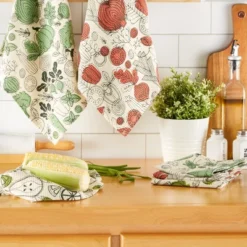 Design Imports Printed Dishtowel & Dishcloth Set 6 Piece, Veggie Print, Dt 18X28", Dc 13X13" 11 Design Imports Printed Dishtowel & Dishcloth Set 6 Piece, Veggie Print, Dt 18X28", Dc 13X13" -Design Imports GUEST 91f07120 be5f 4696 8b50 22bfd5c634bf