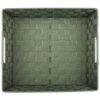 Design Imports Nylon Bin Basketweave Olive Trapezoid 13X15X5 Set/2