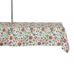 Design Imports Garden Floral Print Outdoor Tablecloth With Zipper 60X84 -Design Imports GUEST 94c9a89e 1f6e 4211 9692 a70dc8492390