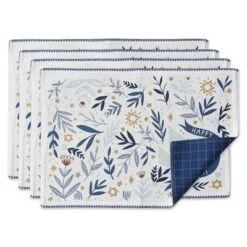 HANUKKAH DOVE PRINTED PLACEMAT SET/4 -Design Imports GUEST 9592b7fa abea 4c7c 9878 0fb604d70cac