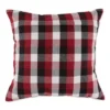 4pk 18"x18" Square Throw Pillow Covers Red/White - Design Imports