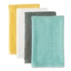 Design Imports Bar Mop Dishtowel Set 4 Piece, Spring, 16X19"