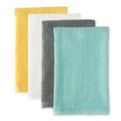 Design Imports Bar Mop Dishtowel Set 4 Piece, Spring, 16X19"