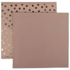 Set Of 4 11" X 11" X 11" Nonwoven Polyester Dots Millennial Square Storage Cube Pink & Gold - Design Imports -Design Imports GUEST 97821370 e224 4b60 8a64 d91ce4e38fca 1
