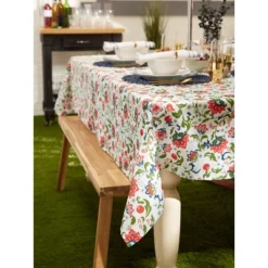 Design Imports Garden Floral Print Outdoor Tablecloth With Zipper 60X84 -Design Imports GUEST 97b13c71 4455 46f7 a73b 1e86b88536a9 1