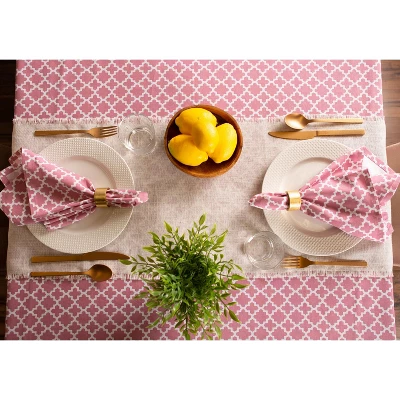 Design Imports Rose Lattice Tablecloth 60X84 7 Design Imports Rose Lattice Tablecloth 60X84 - Image 7