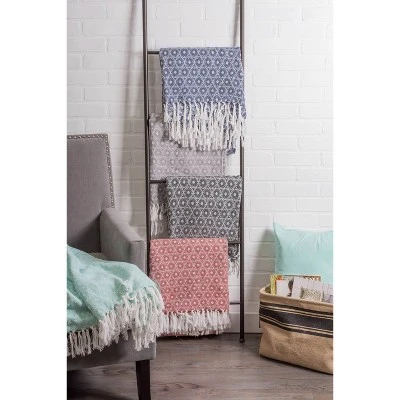 50"x60" Malachite Throw Blanket Blue - Design Imports: Cotton, Hypoallergenic, Machine Washable 3 50"x60" Malachite Throw Blanket Blue - Design Imports: Cotton, Hypoallergenic, Machine Washable - Image 3