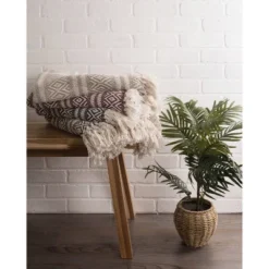 50"x60" Adobe Striped Faux Shearling Throw Blanket Neutral - Design Imports 9 50"x60" Adobe Striped Faux Shearling Throw Blanket Neutral - Design Imports -Design Imports GUEST 9b9733e2 f8a2 4f66 b545 1a54ab477877