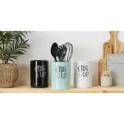 Design Imports White Stir It Up Ceramic Utensil Holder -Design Imports GUEST 9bf02b0e 12e0 46f4 87ba fa57760db014