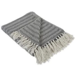 50"x60" Herringbone Chevron Throw Blanket - Design Imports -Design Imports GUEST 9cad1992 e176 4e05 96f6 36a0c39affa8